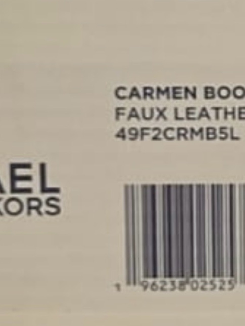 Michael Kors Knee High Boots Black Gold Logo Block Heel Sz 8M with Box - Picture 5 of 6